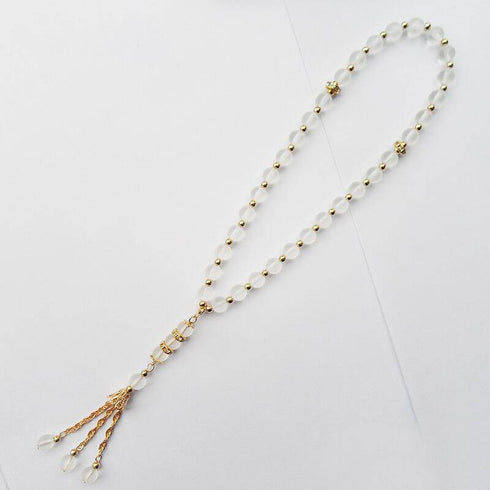 Muslim Religious White Tasbih Prayer Beads