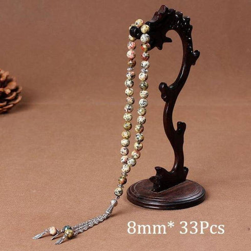 Natural Stone Agates Tassel - Rosary Meditation Prayer Bead