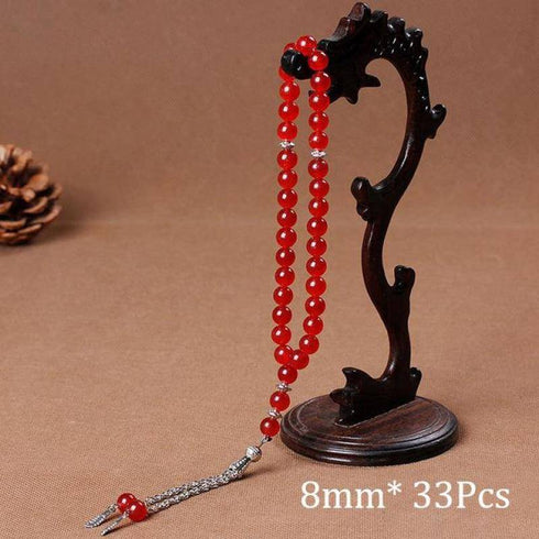 Natural Stone Agates Tassel - Rosary Meditation Prayer Bead