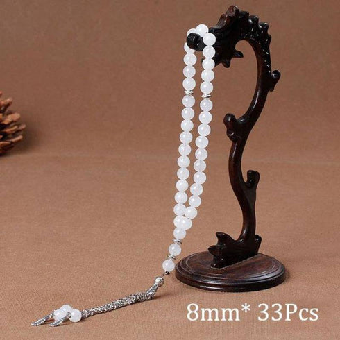Natural Stone Agates Tassel - Rosary Meditation Prayer Bead