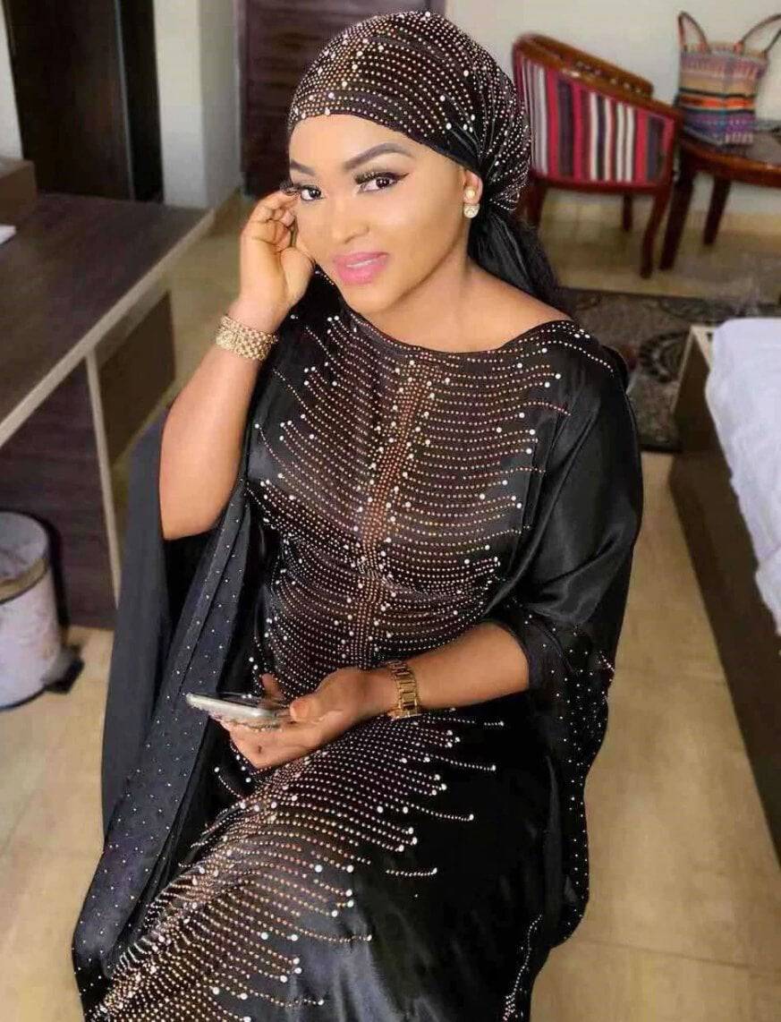 Plus size black kaftan top