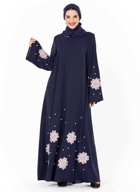 Muslim Women's Embroidery beads Abaya