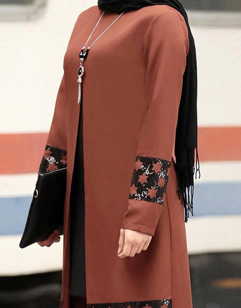 Islamic women Full Sleeve abaya cardigan style