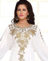 Broad sleeve pattern kaftan dress