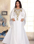 Broad sleeve pattern kaftan dress