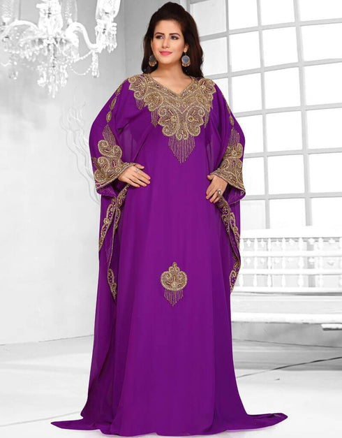 Floor length two side embroide farasha