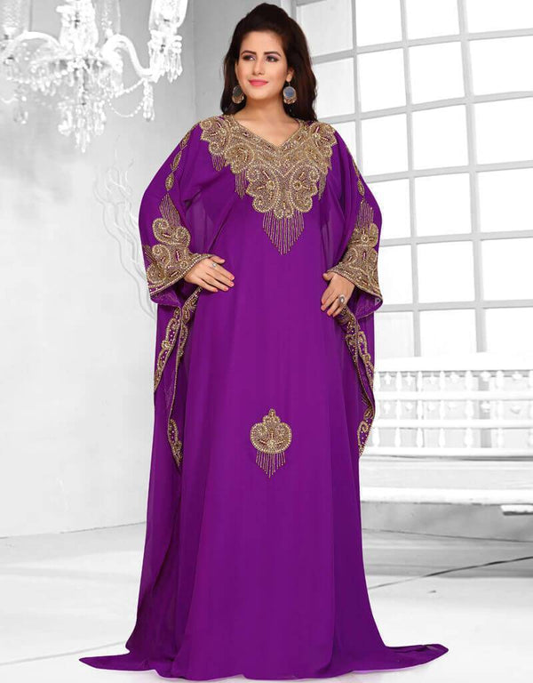Floor length two side embroide farasha