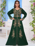 Flower design moroccan caftan