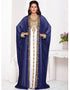 Front open embroide abaya dress
