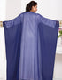 Front open embroide abaya dress