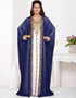 Front open embroide abaya dress