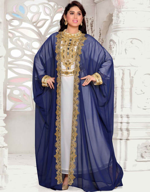 Front Open Jacket Style Kaftan
