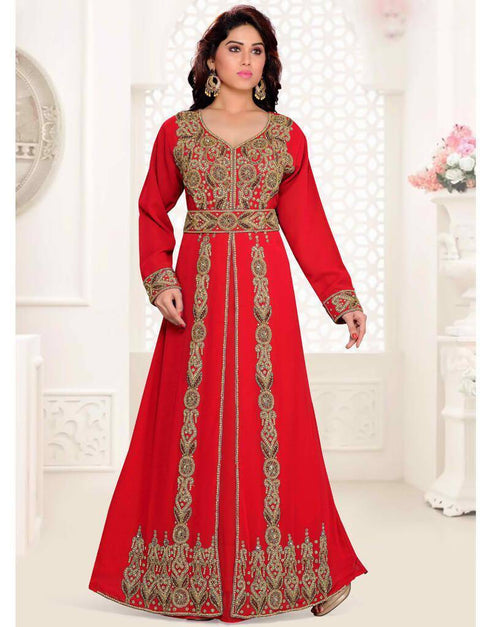 Moroccan caftan with golden work