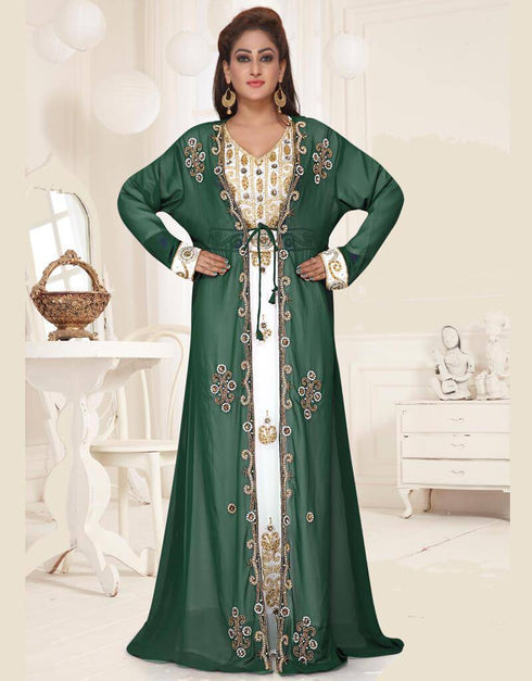Moroccan style party kaftan abaya