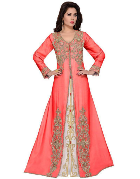 Party Gold Embroidered Kaftan