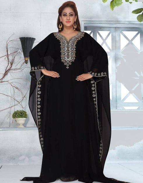 Party kaftan farasha patterned