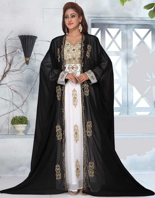 Party Wear Jacket Style Kaftan