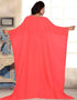 Peach two side open kaftan