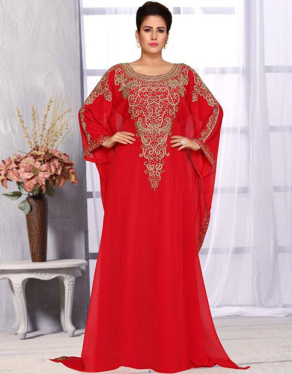 Round neck farasha kaftan