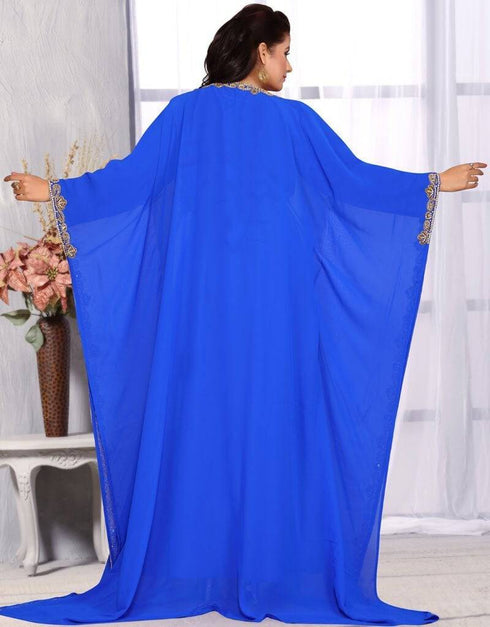 Side open kaftan farasha dress