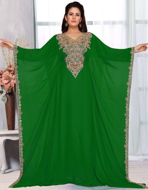 Side open kaftan farasha dress