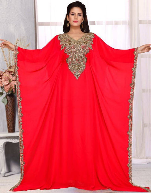 Side open kaftan farasha dress