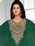 Two side open farasha neck embroidered
