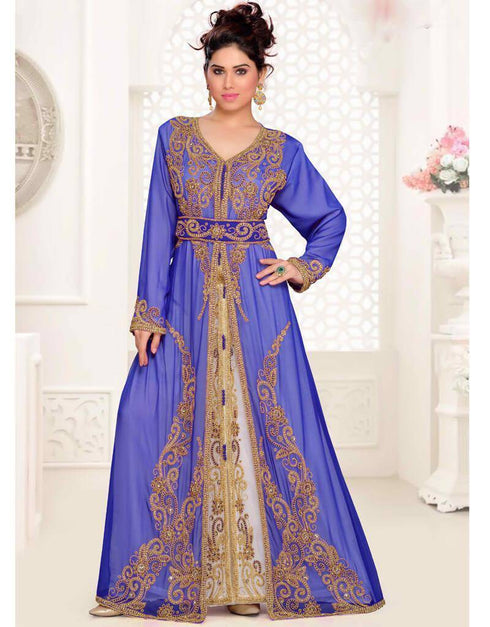 V Neckline Moroccan style kaftan