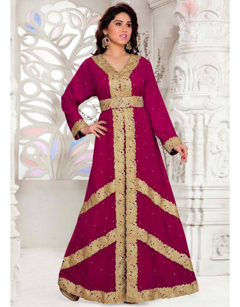 V Neckline Moroccan style kaftan