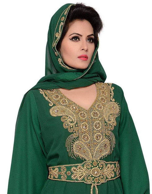 Wedding Abaya Jalabiya with Hijab