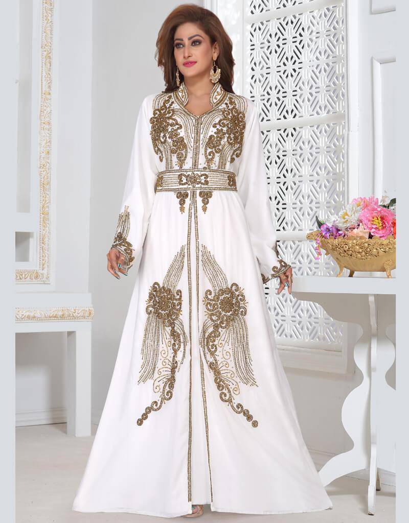 Exclusive Dubai Party Wear Kaftan Moroccan Wedding Gown Takchita Dress For  Women