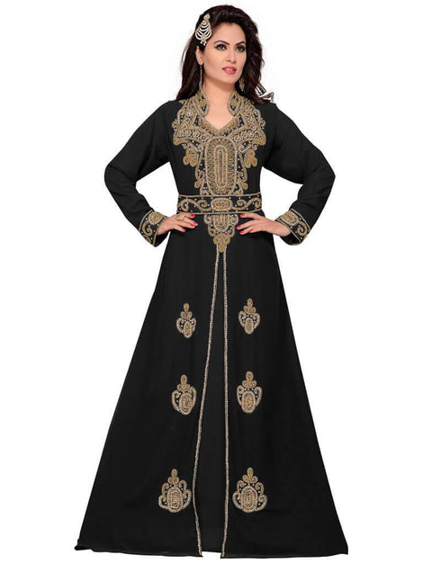 Women's long hand beaded kaftan