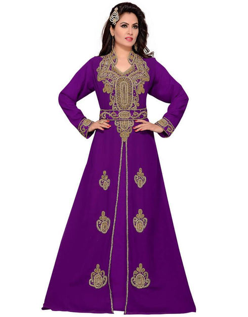 Women's long hand beaded kaftan