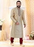 Gold Kurta Art Silk Churidar
