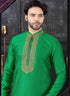 Light Green Kurta Jacquard Churidar