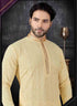 Light Yellow Kurta Lucknowie Churidar