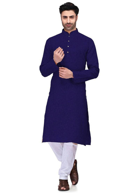 Navy Blue Kurta Cambric Cotton Payjama