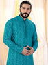 Rama Kurta Georgette Lucknowie Churidar