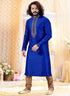 Royal Blue Kurta Jacquard Churidar