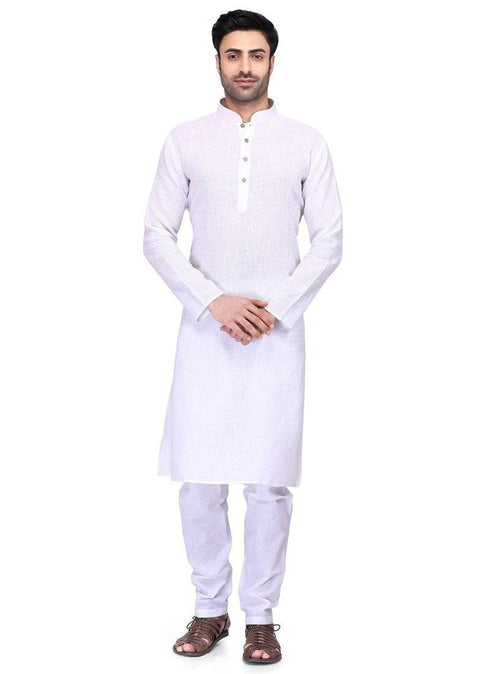 White Kurta Cambric Cotton Payjama