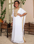 farasha style Golden Embroidered kids kaftan