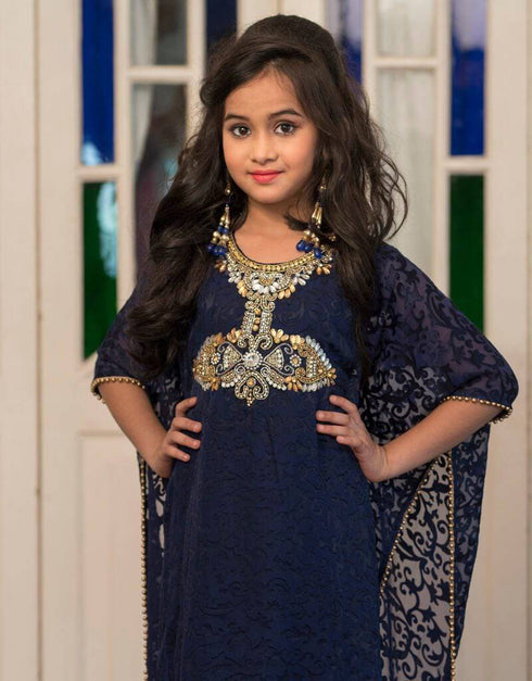 Hand Beaded Kids Farasha Kaftan
