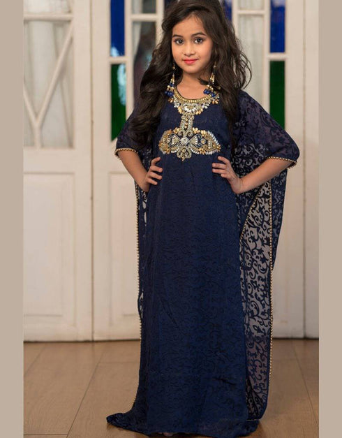 Hand Beaded Kids Farasha Kaftan