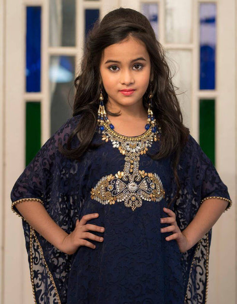Hand Beaded Kids Farasha Kaftan