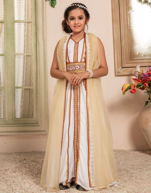 Moroccan Style Kids Party Wear Caftan