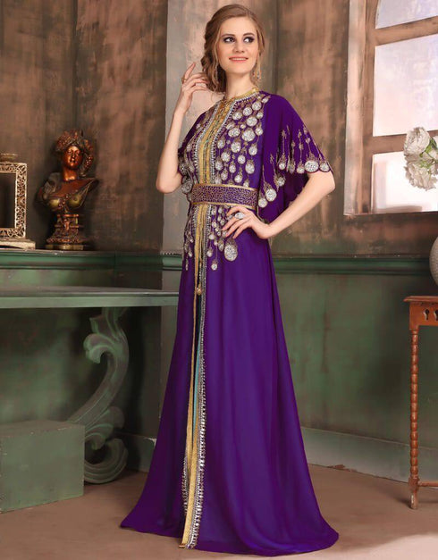 Butterfly Style Sleeve Party Wear Kaftan