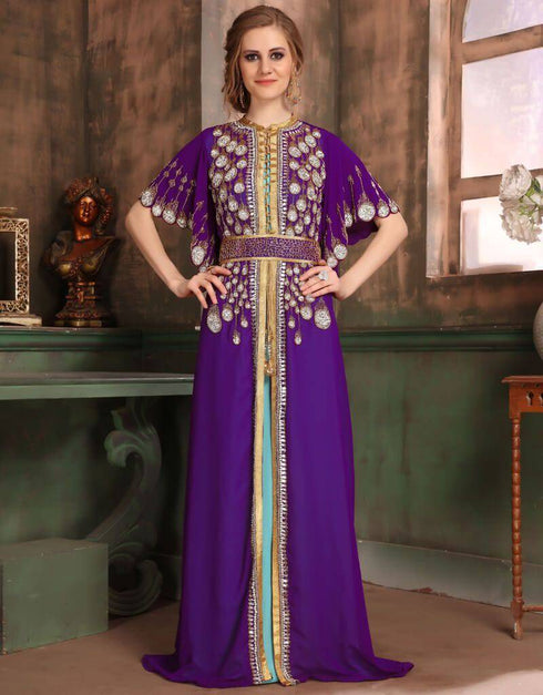Butterfly Style Sleeve Party Wear Kaftan