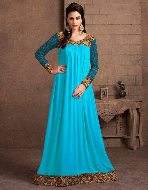 Dubai Style Resham Work Kaftan