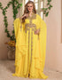 Farasha Style Kaftan With Golden Work