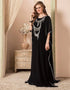 Farasha Style Kaftan With Silver Establishment
